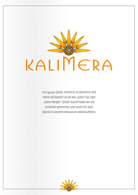 Kalimera Corona Speisen und Getränke ab November 2021
